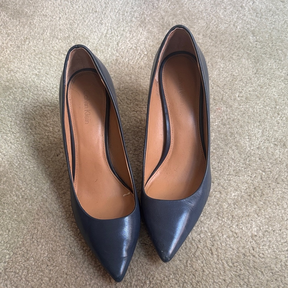 Calvin Klein Women's Dark Blue Heels